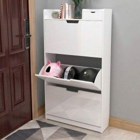 Mẫu Tủ Giày Thông Minh Cánh Lật Gỗ Nhựa PVC - Giải Pháp Tối Ưu Cho Không Gian Hẹp.